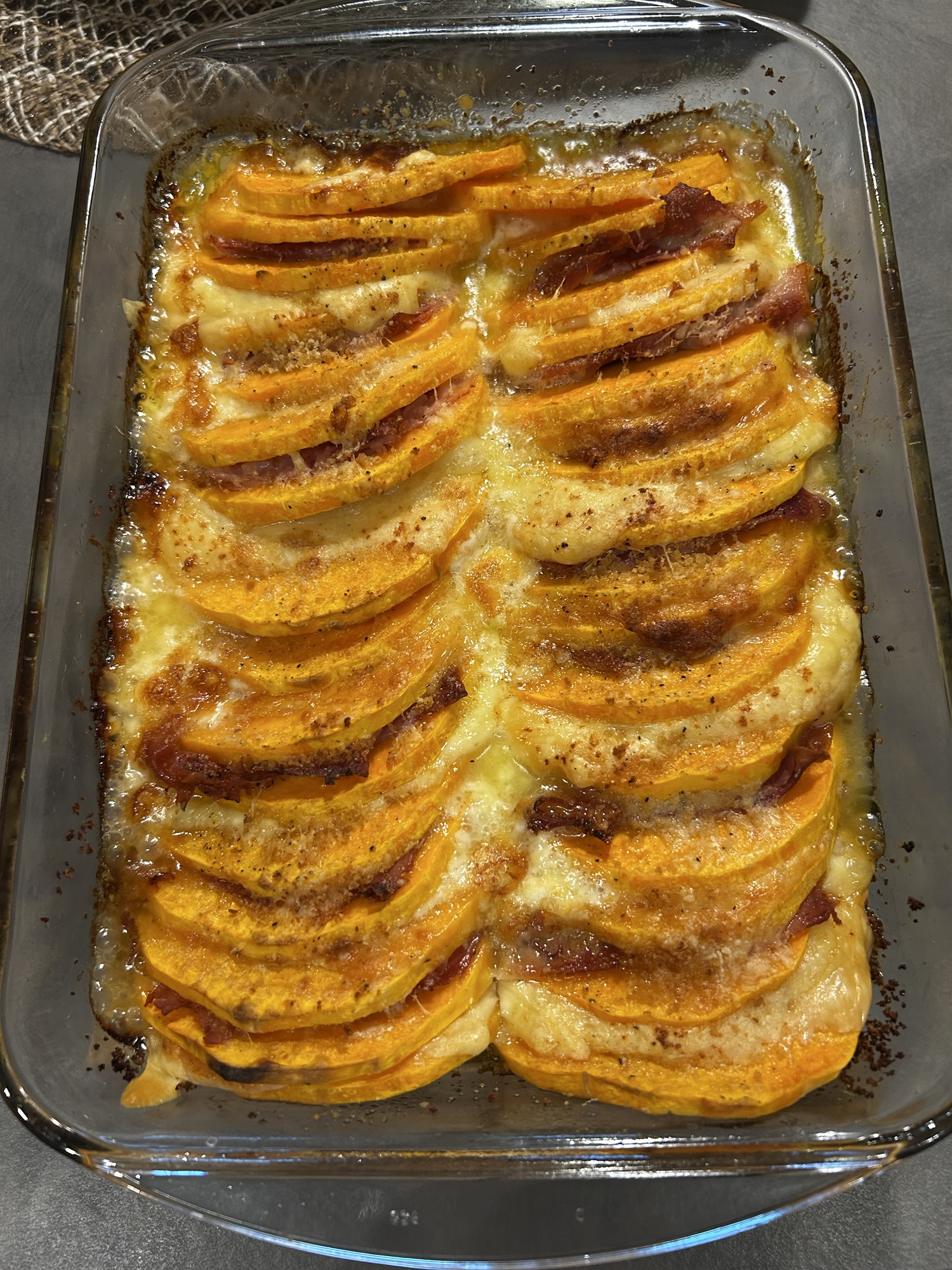 zucca in padella con formaggio